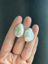 Load image into Gallery viewer, #7: XL Ivory Baroque Keshi Pearl Statement Earring Studs
