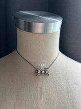 Load image into Gallery viewer, Art Deco Rhinestone Bar Necklace