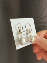Load image into Gallery viewer, Lustrous Ivory Pearl Earrings 14KGF