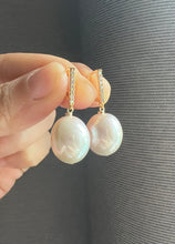 Load image into Gallery viewer, Rare Large Ivory Edison Pearl Earrings
