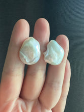 Load image into Gallery viewer, #5: XL Ivory Baroque Keshi Pearl Statement Earring Studs