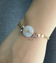 Load image into Gallery viewer, Type A Burmese Lavender Jadeite, Gemstones 14KGF Bracelet