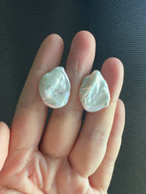 Load image into Gallery viewer, #3: XL Ivory Baroque Keshi Pearl Statement Earring Studs