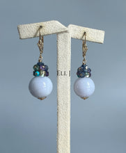 Load image into Gallery viewer, Type A Burmese Lavender Jadeite Balls, Gemstones 14KGF Earrings
