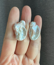 Load image into Gallery viewer, [VERY RARE] XL Keshi Pearl (Natural Pink-Peach Color) Earring Studs