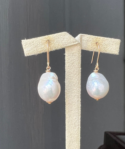 Petite Ivory Pearls 14kGF Earrings