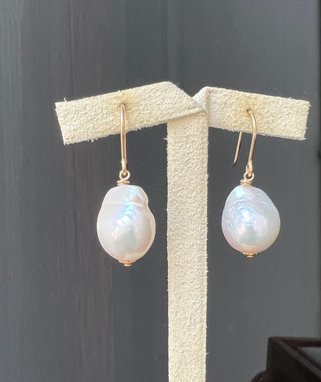 Petite Ivory Pearls 14kGF Earrings