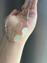Load image into Gallery viewer, Tourmaline and Spinel MOP Dainty Gemstone Necklaces