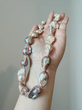 Load image into Gallery viewer, [RARE] Sunset Skies: Large Baroque Pearls, Peach, Purple, Pink Necklace