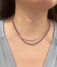 Load image into Gallery viewer, Dainty Gemstone Necklaces (Pink Opal, Amethyst, Garnet, Citrine, Sapphire)
