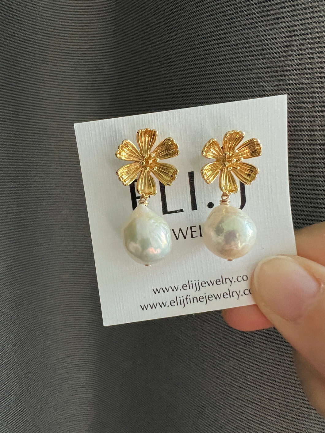 Ivory Rainbow Pearl Sunflower Earring Studs