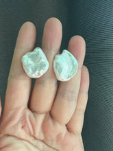 Load image into Gallery viewer, #4: XL Ivory Baroque Keshi Pearl Statement Earring Studs
