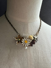 Load image into Gallery viewer, Vintage Floral Necklace OOAK