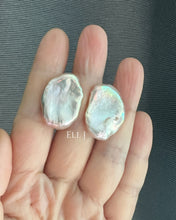 Load image into Gallery viewer, [RARE] XL Pink FW Keshi Pearl Earring Studs