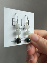 Load image into Gallery viewer, Jade Ball Trio 14KGF Earrings