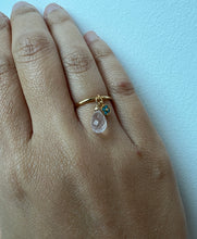 Load image into Gallery viewer, 3 Pearl &amp; Charm Goldplated Rings
