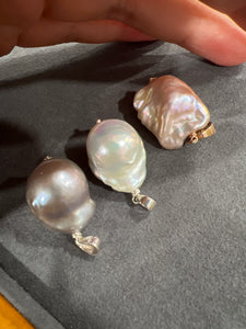 10 Freshwater Pearl Pendants (Add your own chain!)