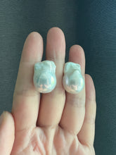 Load image into Gallery viewer, #4: Ivory Baroque Pearl Statement Earring Studs