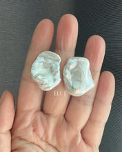 Load image into Gallery viewer, [RARE] XL Ivory Keshi Pearl Earring Studs