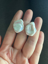 Load image into Gallery viewer, #2: XL Ivory Baroque Keshi Pearl Statement Earring Studs
