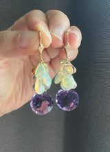 Load image into Gallery viewer, [RARE] Amethyst, Opal, Citrine, Rose Quartz 14KGF Earrings