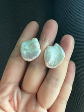 Load image into Gallery viewer, #4: XL Ivory Baroque Keshi Pearl Statement Earring Studs