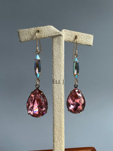 Load image into Gallery viewer, Vintage Glass &amp; Swarovski 14KGF Earrings