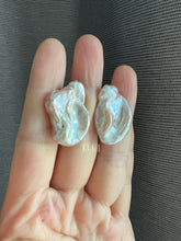 Load image into Gallery viewer, [VERY RARE] XL Keshi Pearl (Natural Pink-Peach Color) Earring Studs