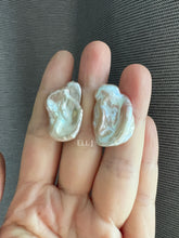 Load image into Gallery viewer, [VERY RARE] XL Keshi Pearl (Natural Pink-Peach Color) Earring Studs