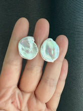 Load image into Gallery viewer, #9: XL Ivory Baroque Keshi Pearl Statement Earring Studs