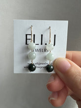 Load image into Gallery viewer, Jade Ball Trio 14KGF Earrings