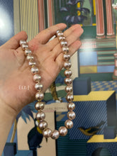 Load image into Gallery viewer, Large Golden Peach Edison Pearl Necklace