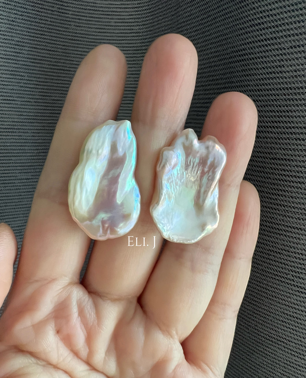 [VERY RARE] XL Keshi Pearl (Natural Pink Color) Earring Studs