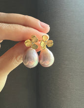 Load image into Gallery viewer, Rare Large Lilac-Pink Edison Pearl Earrings