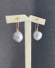 Load image into Gallery viewer, Light Silver Pearls 14KRGF Earrings