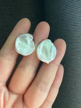 Load image into Gallery viewer, #9: XL Ivory Baroque Keshi Pearl Statement Earring Studs