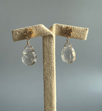 Load image into Gallery viewer, Golden Rutile, Daisy Earrings Studs