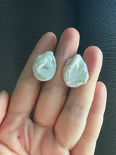 Load image into Gallery viewer, #3: XL Ivory Baroque Keshi Pearl Statement Earring Studs