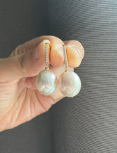 Load image into Gallery viewer, Rare Large Ivory Edison Pearl Earrings