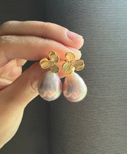 Load image into Gallery viewer, Rare Large Lilac-Pink Edison Pearl Earrings