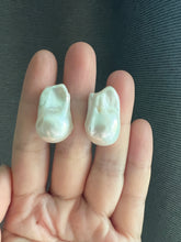 Load image into Gallery viewer, #3: Ivory Baroque Pearl Statement Earring Studs