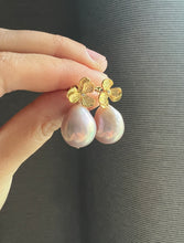 Load image into Gallery viewer, Rare Large Lilac-Pink Edison Pearl Earrings