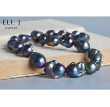 Load image into Gallery viewer, [READY TO SHIP] The Queen: Peacock Freshwater Baroque Pearl Necklace Top-AAA
