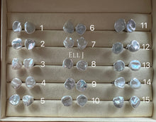 Load image into Gallery viewer, Ivory Keshi Pearl Earring Studs (Smaller &amp; Flatter)