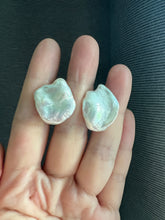 Load image into Gallery viewer, #4: XL Ivory Baroque Keshi Pearl Statement Earring Studs