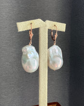 Load image into Gallery viewer, Ivory-Pink Baroque Pearls 14kRGF Earrings