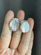 Load image into Gallery viewer, [VERY RARE] XL Keshi Pearl (Natural Pink Color) Earring Studs
