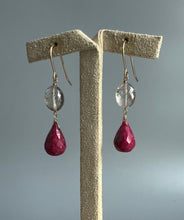 Load image into Gallery viewer, Ruby, Copper Rutile 14KGF Earrings