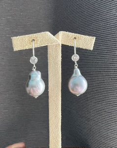 Silver Pearls Sterling Silver Earrings