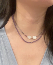 Load image into Gallery viewer, Dainty Gemstone Necklaces (Pink Opal, Amethyst, Garnet, Citrine, Sapphire)